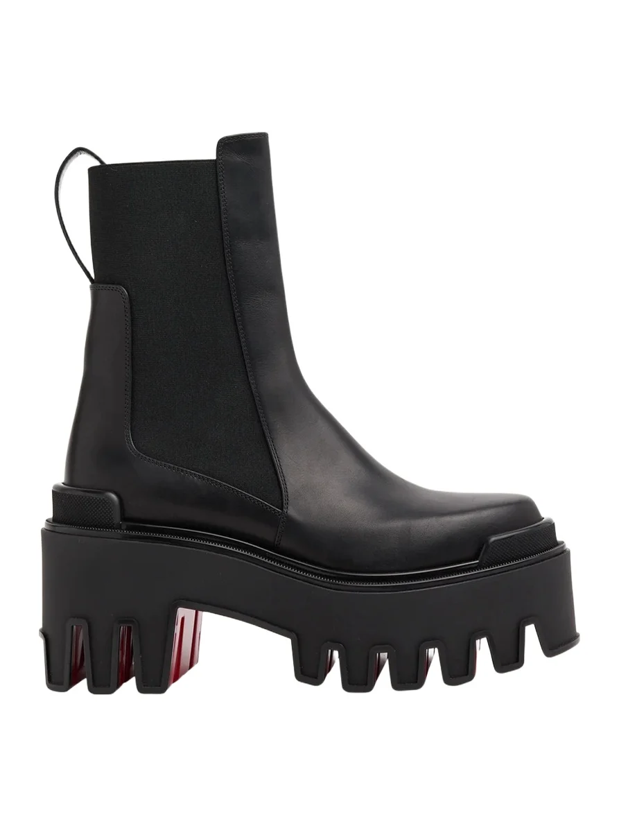 80mm Marcharcroc Platform Leather Chelsea Boots