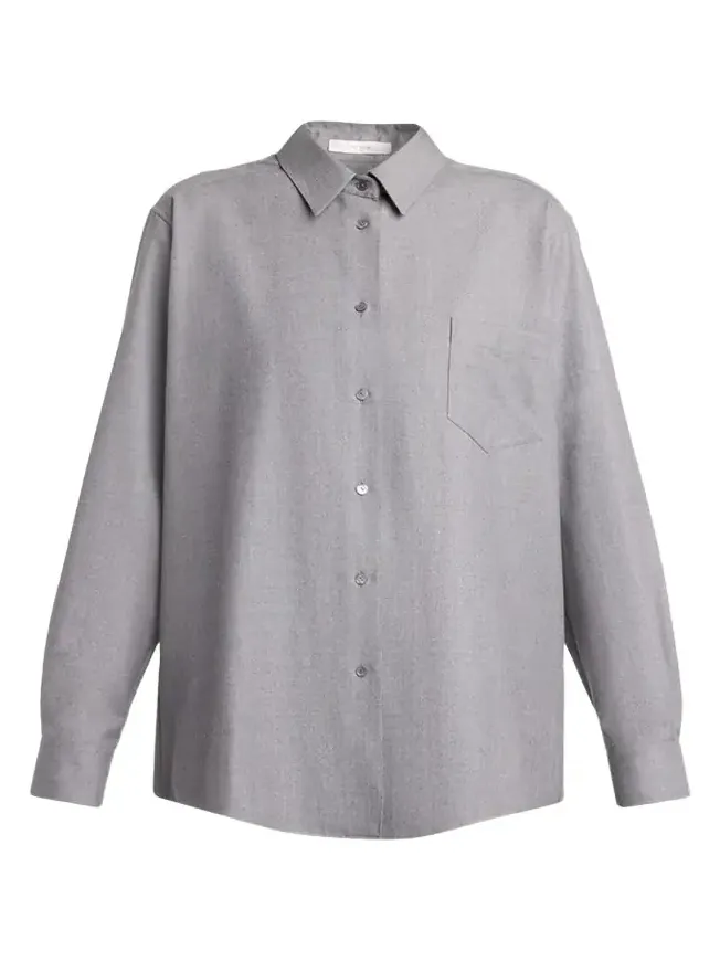 Pino Wool Button-Down Shirt