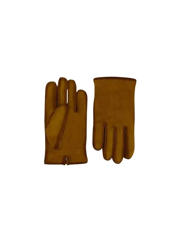 Agnelle Men's Suede Cashmere-Lined Gloves