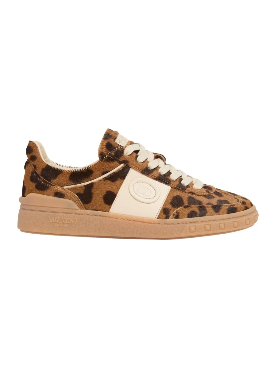 UpVillage Leopard Calf Hair Sneakers