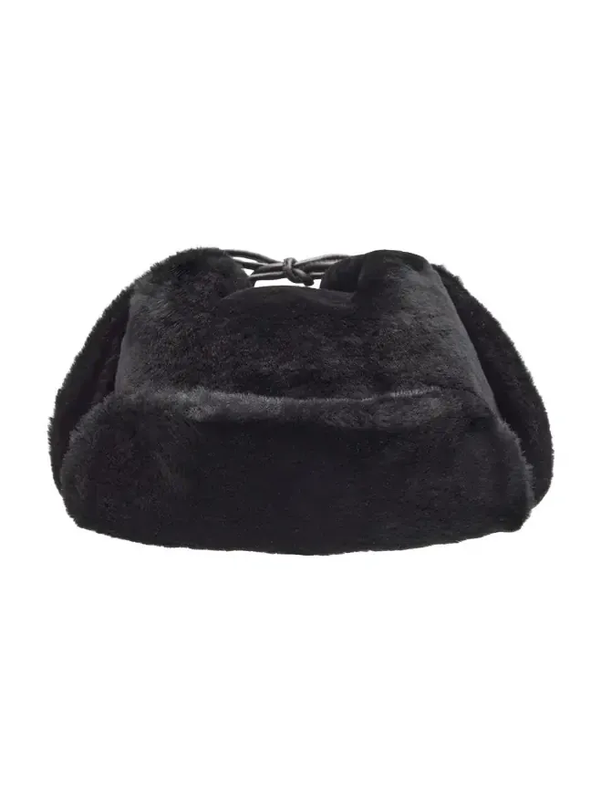 Pologeorgis Men's Merino Shearling Trapper Hat