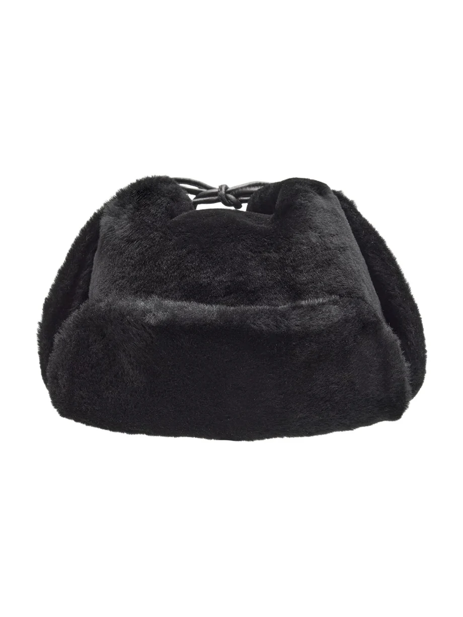Pologeorgis Men's Merino Shearling Trapper Hat