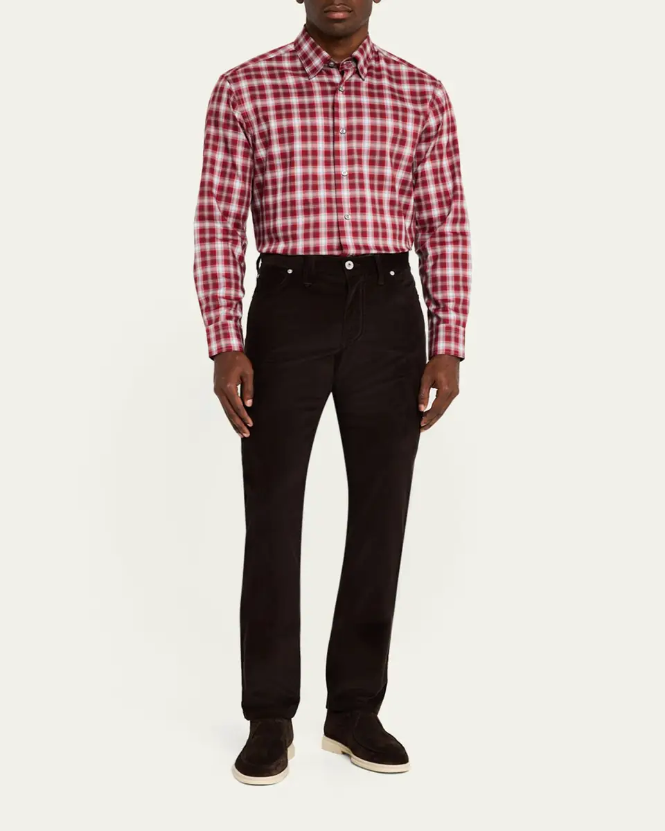 Brioni Men's Pinwale 5-Pocket Pants | Thumbnail 2 Brioni Men's Pinwale 5-Pocket Pants | Thumbnail 2