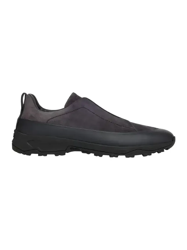Men's Triple Stitch Monte Suede and Leather Slip-On Sneakers