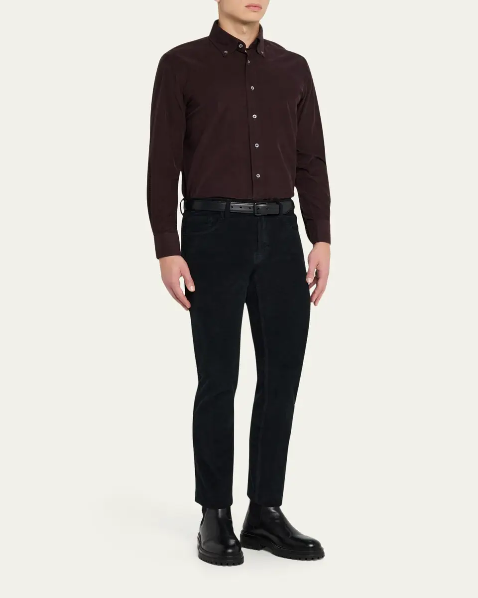 100Hands Men's Micro-Wale Cotton Corduroy Button-Down Shirt | Thumbnail 2 100Hands Men's Micro-Wale Cotton Corduroy Button-Down Shirt | Thumbnail 2