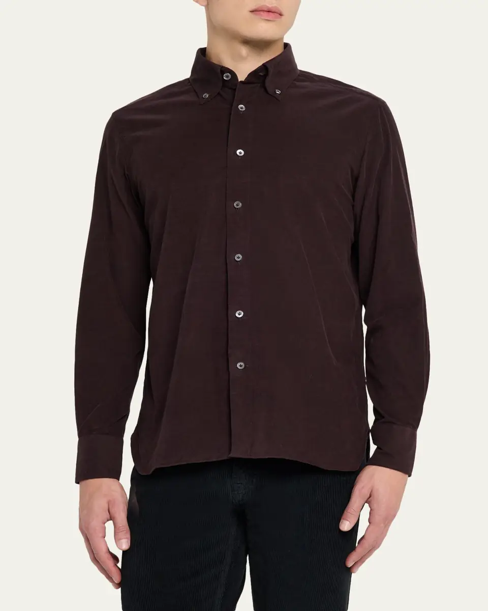 100Hands Men's Micro-Wale Cotton Corduroy Button-Down Shirt | Thumbnail 4 100Hands Men's Micro-Wale Cotton Corduroy Button-Down Shirt | Thumbnail 4