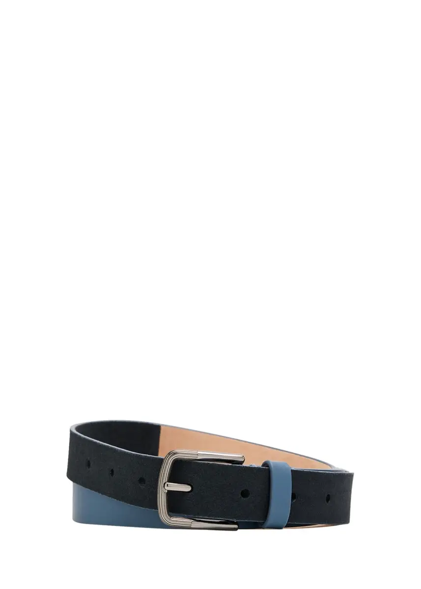 Giorgio Armani Men's Suede and Leather Reversible Belt | Thumbnail 3 Giorgio Armani Men's Suede and Leather Reversible Belt | Thumbnail 3