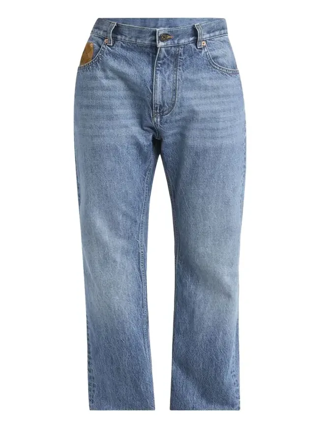 Bottega Veneta Men's Vintage-Wash Denim Turn Up Jeans