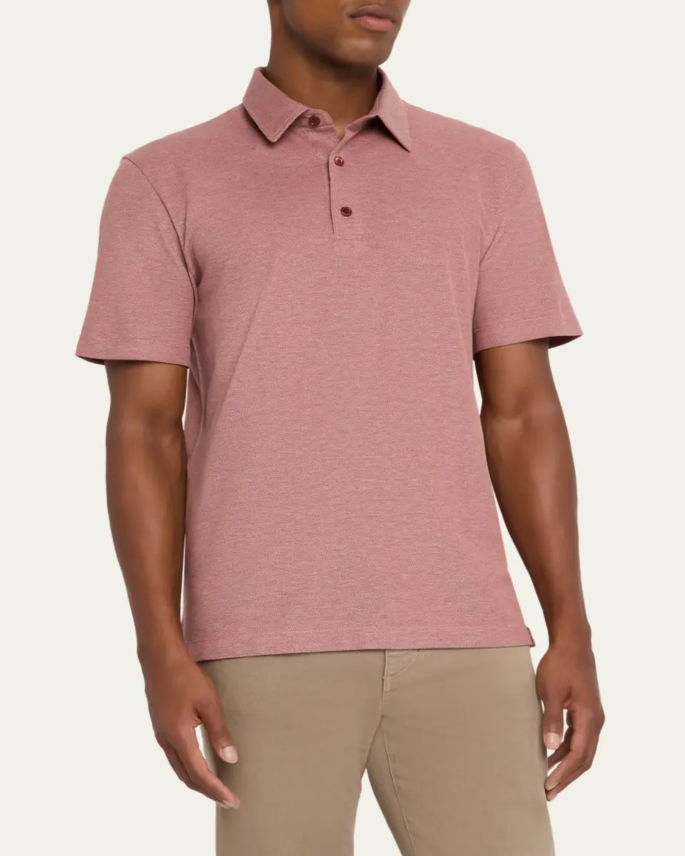 Brioni Men's Jersey Pique Polo Shirt | Thumbnail 12