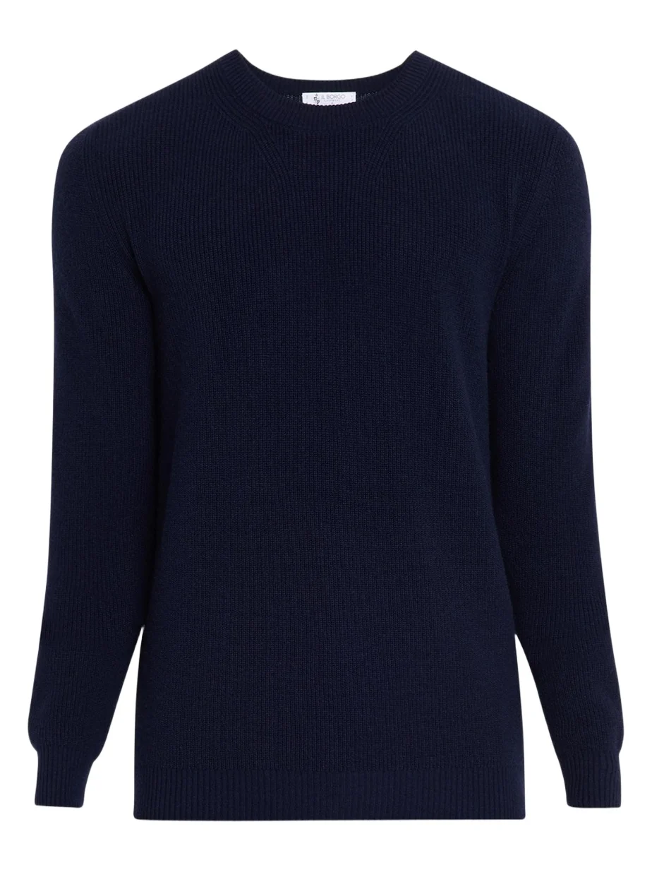Bergdorf Goodman Men's Cashmere Fisherman Rib Crewneck Sweater