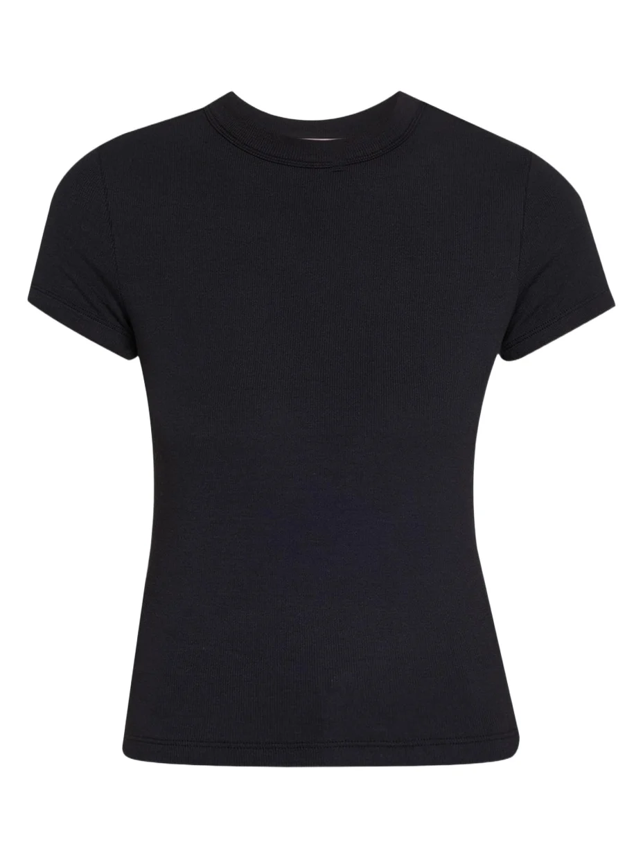 Ribbed Crewneck Baby Tee Ribbed Crewneck Baby Tee