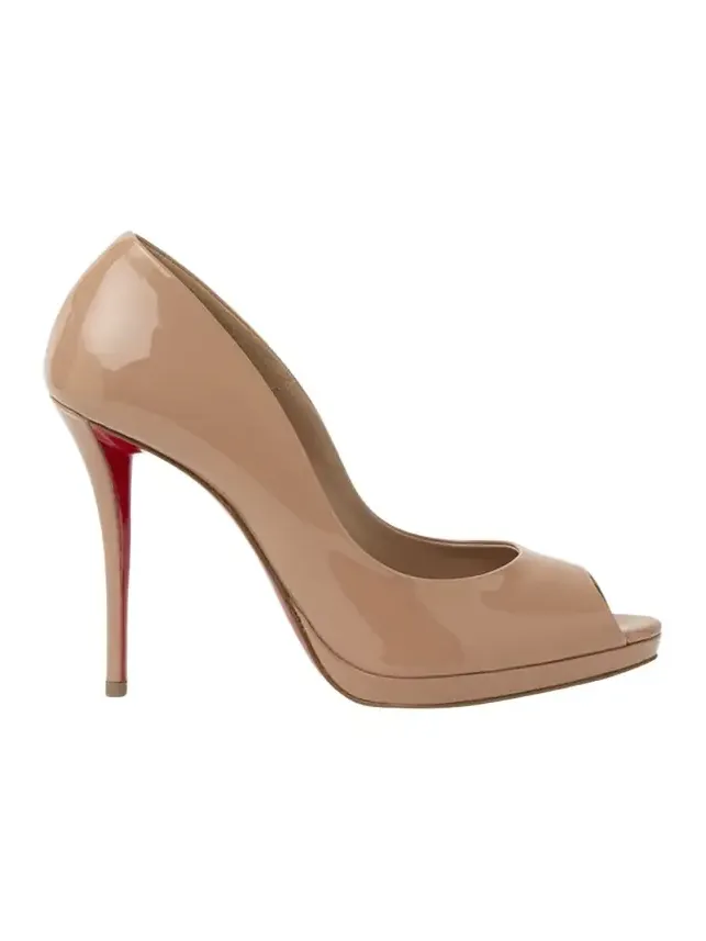 120mm Lady Z Patent Leather Peep-Toe Pumps