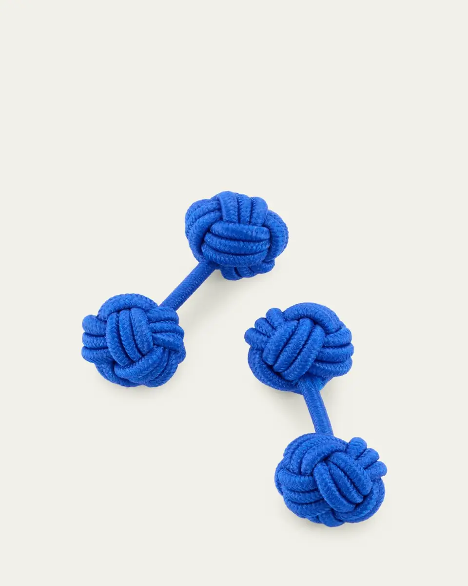 Charvet Men's Knotted Cotton Cufflinks | Thumbnail 3