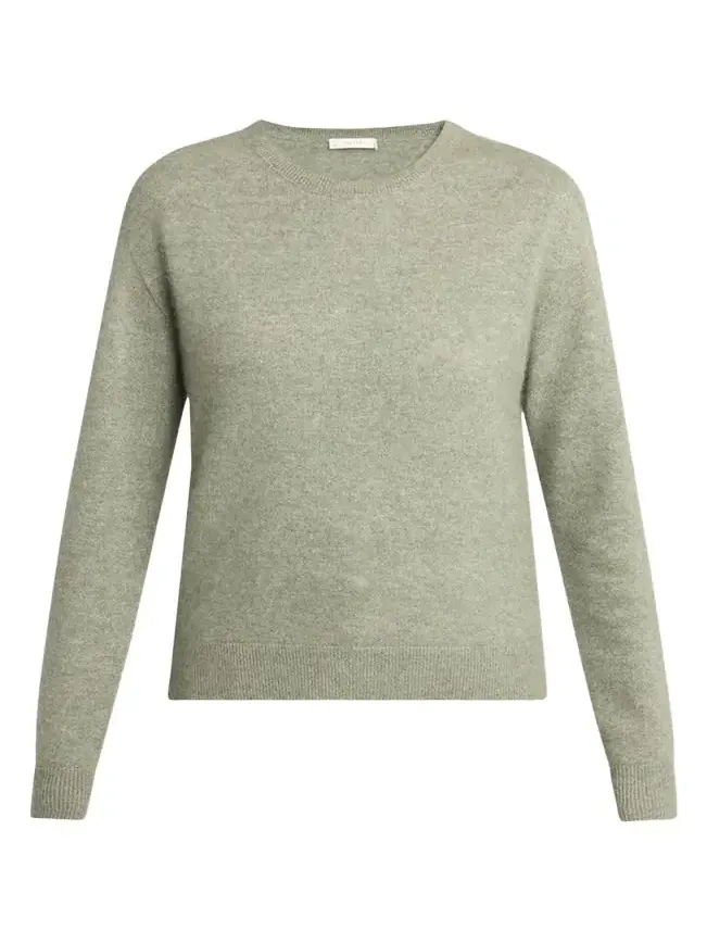 Lorynna Cashmere-Silk Crewneck Sweater
