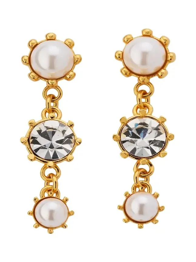 Crystal Prong Drop Earrings Crystal Prong Drop Earrings