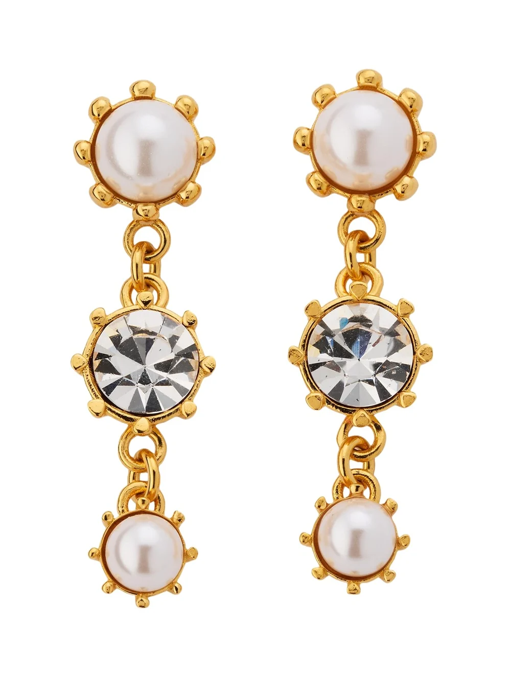 Crystal Prong Drop Earrings Crystal Prong Drop Earrings