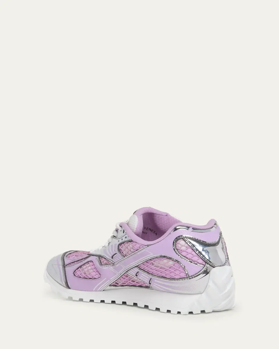 Bottega Veneta Women's Orbit Metallic Net Runner Sneakers | Thumbnail 4 Bottega Veneta Women's Orbit Metallic Net Runner Sneakers | Thumbnail 4