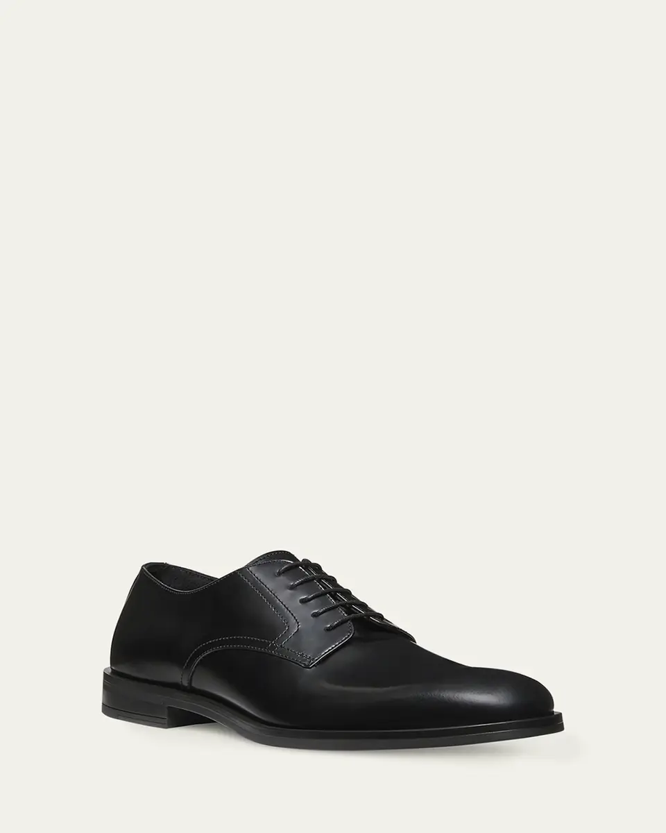 Stuart Weitzman Men's Club Calfskin Classic Derby Loafers | Thumbnail 2