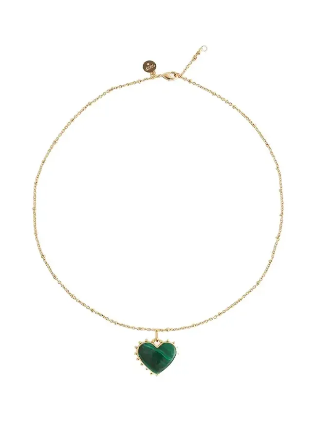 Heart Stone Pendant Necklace