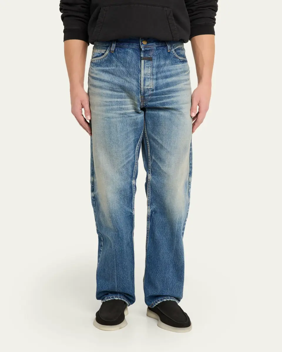 Fear of god Men's Relaxed Straight-Leg Denim Jeans | Thumbnail 4