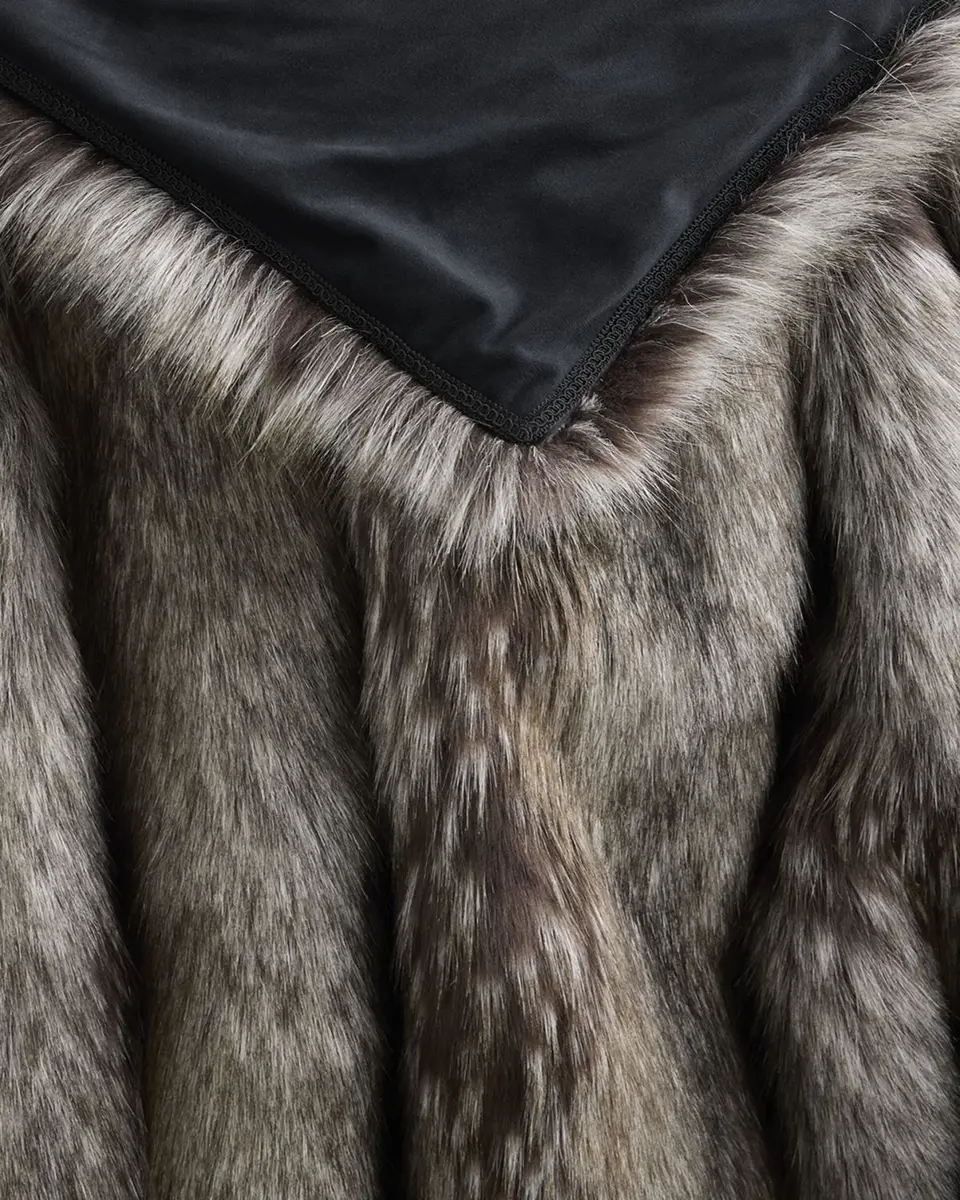 Lyla Grant Faux Fox Throw, 60" x 72" | Thumbnail 4