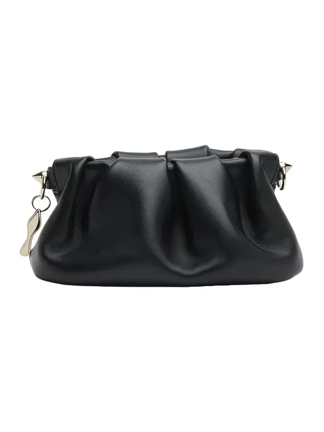 Eva Mini Pleated Crossbody Bag in Nappa Leather Eva Mini Pleated Crossbody Bag in Nappa Leather