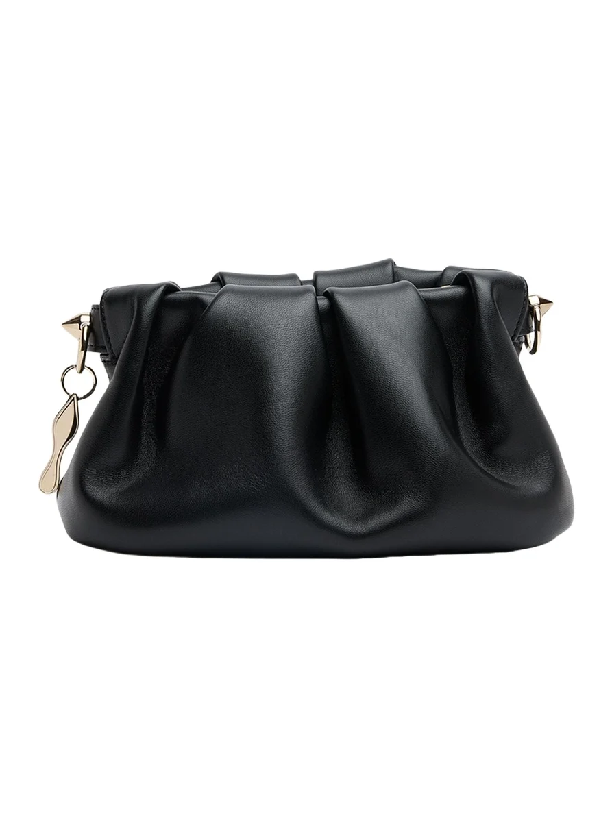 Eva Mini Pleated Crossbody Bag in Nappa Leather Eva Mini Pleated Crossbody Bag in Nappa Leather