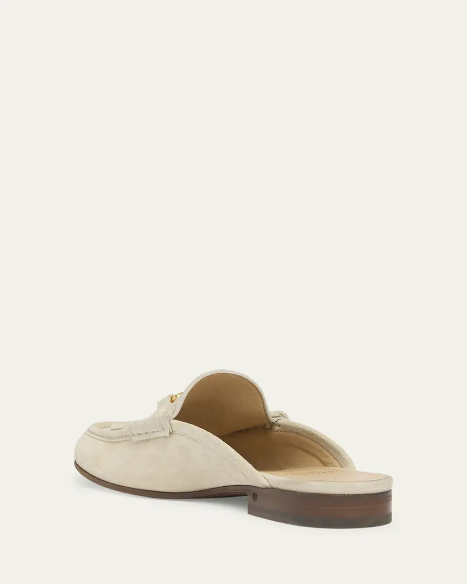 Valentino Garavani VLogo Signature Suede Loafer Mules | Thumbnail 2 Valentino Garavani VLogo Signature Suede Loafer Mules | Thumbnail 2