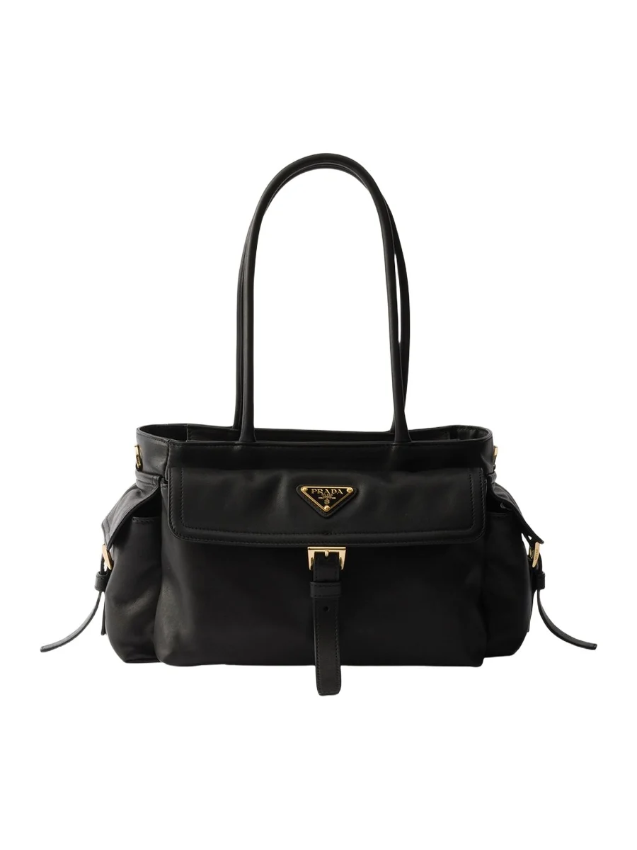 Prada Explore Medium Leather Tote Bag