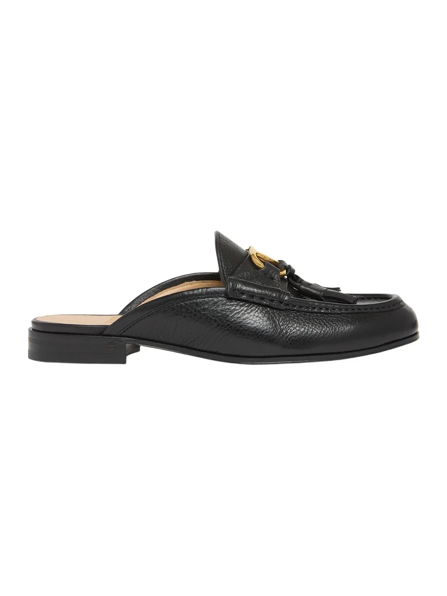VLogo Signature Leather Loafer Mules VLogo Signature Leather Loafer Mules