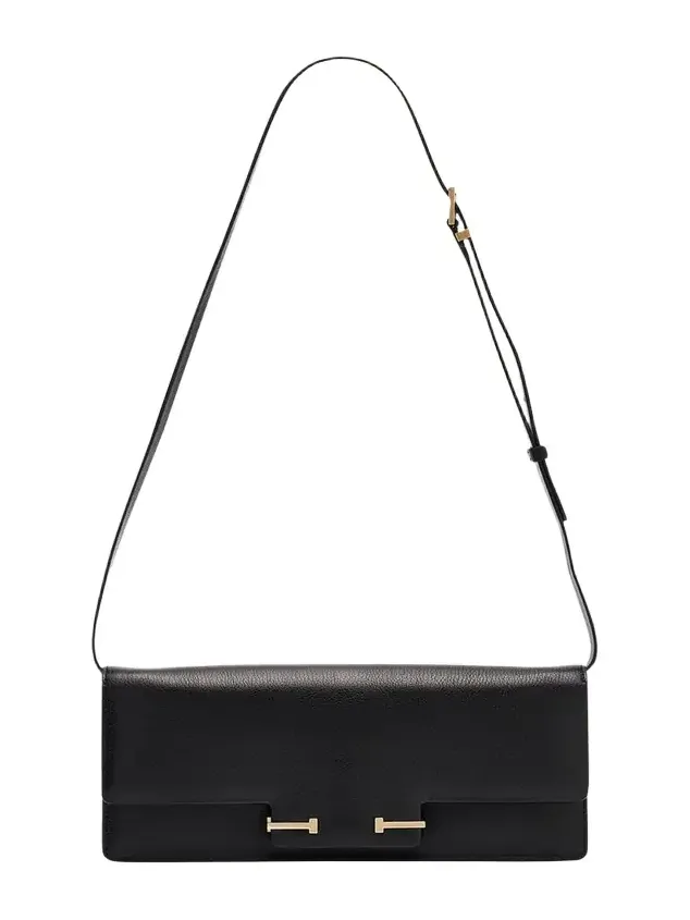 East-West Supple Grain Leather Shoulder Bag East-West Supple Grain Leather Shoulder Bag
