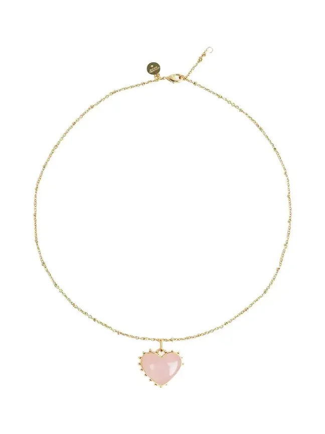 Heart Stone Pendant Necklace