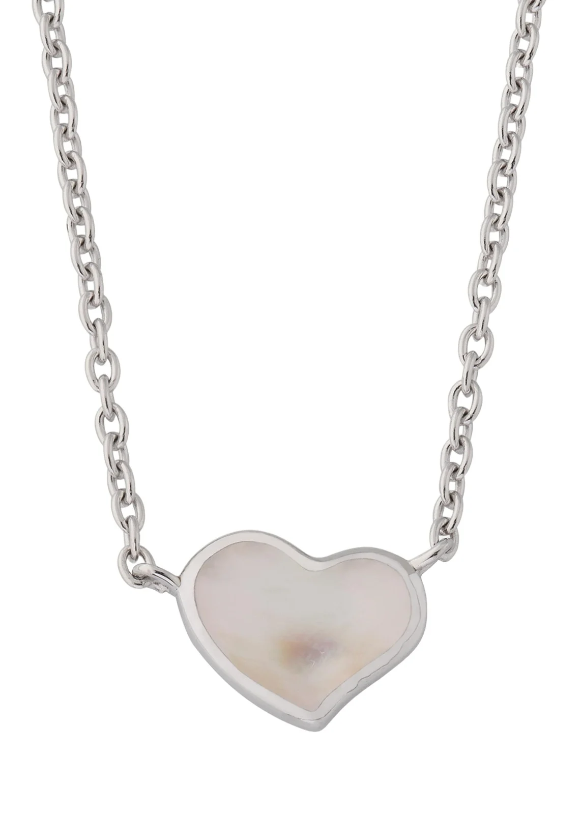 Mother-of-Pearl Single Heart Necklace Mother-of-Pearl Single Heart Necklace