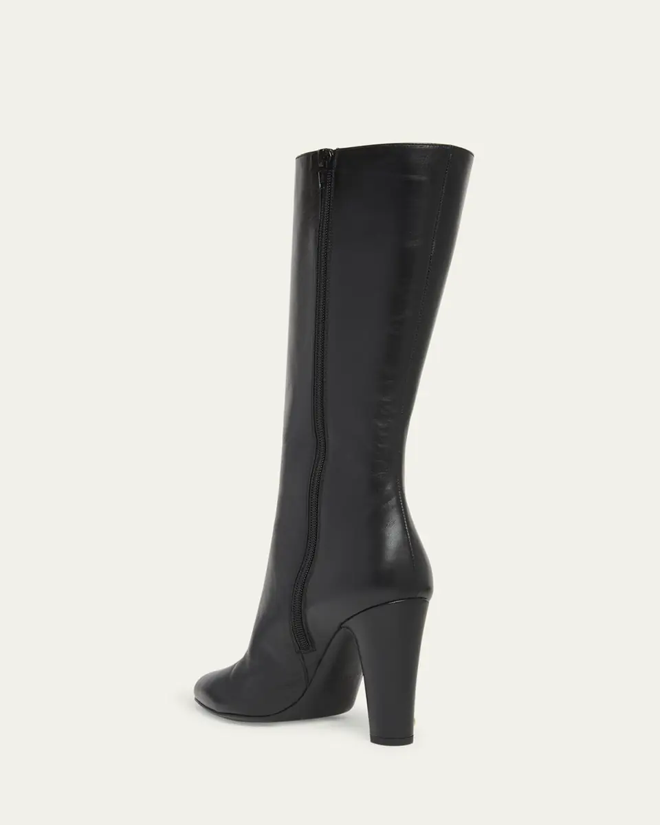 Valentino Garavani 100mm Hotty Leather Mid-Calf Boots | Thumbnail 4
