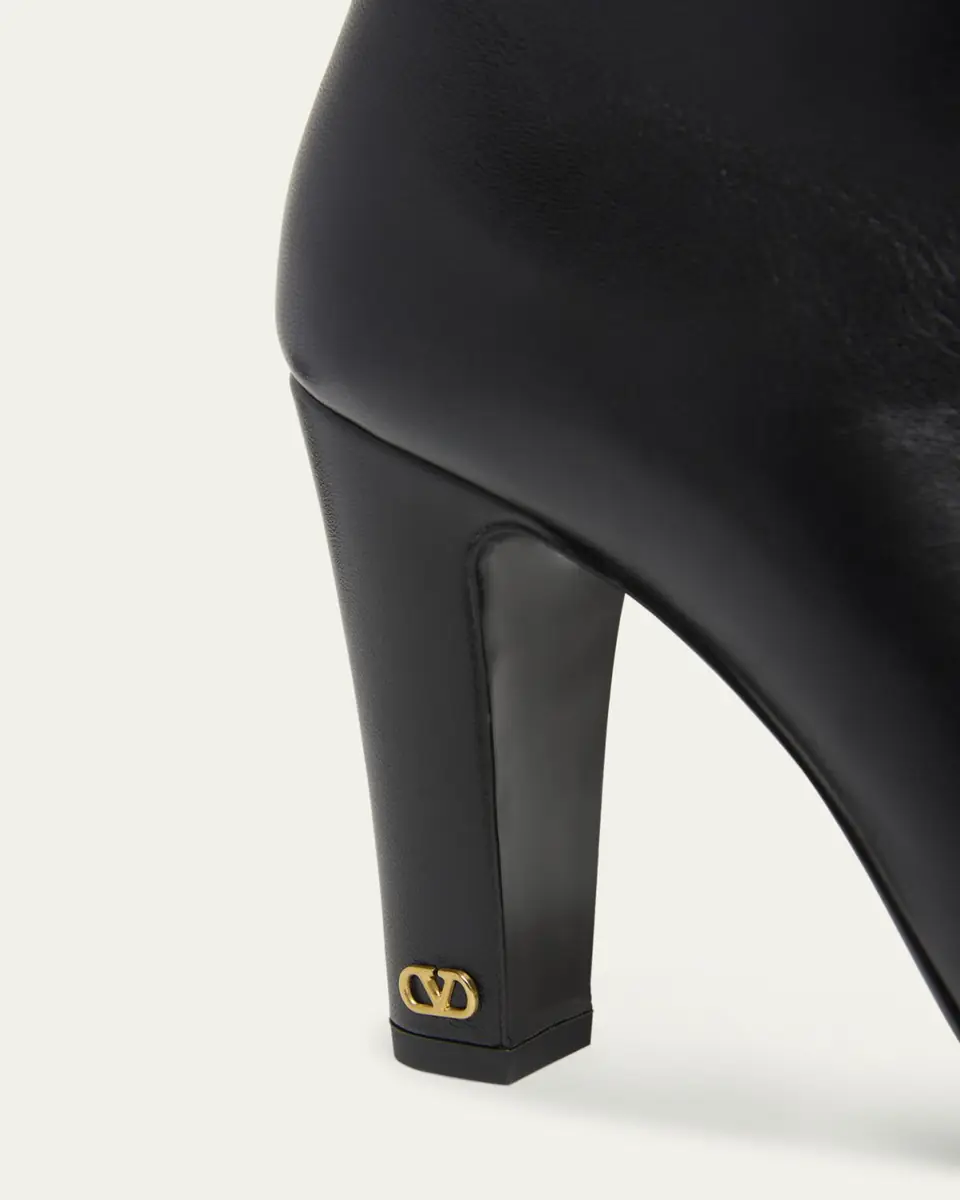 Valentino Garavani 100mm Hotty Leather Mid-Calf Boots | Thumbnail 5