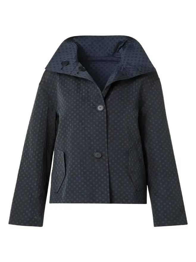 Polka-Dot Single-Breasted Jacket Polka-Dot Single-Breasted Jacket