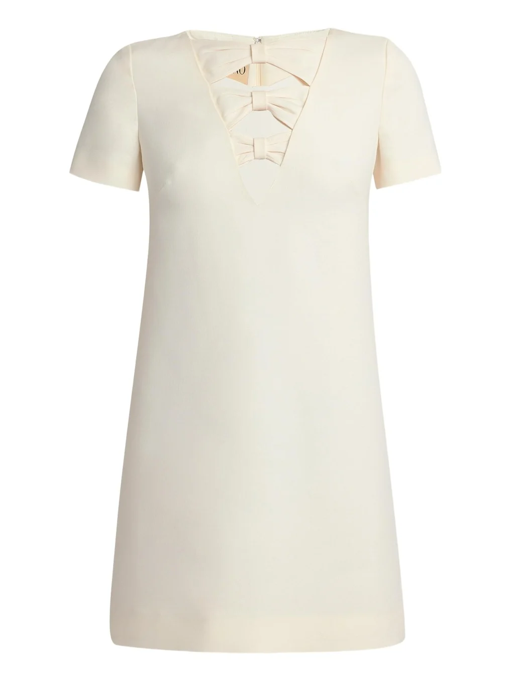 Bow Cutout Short-Sleeve Mini Dress Bow Cutout Short-Sleeve Mini Dress
