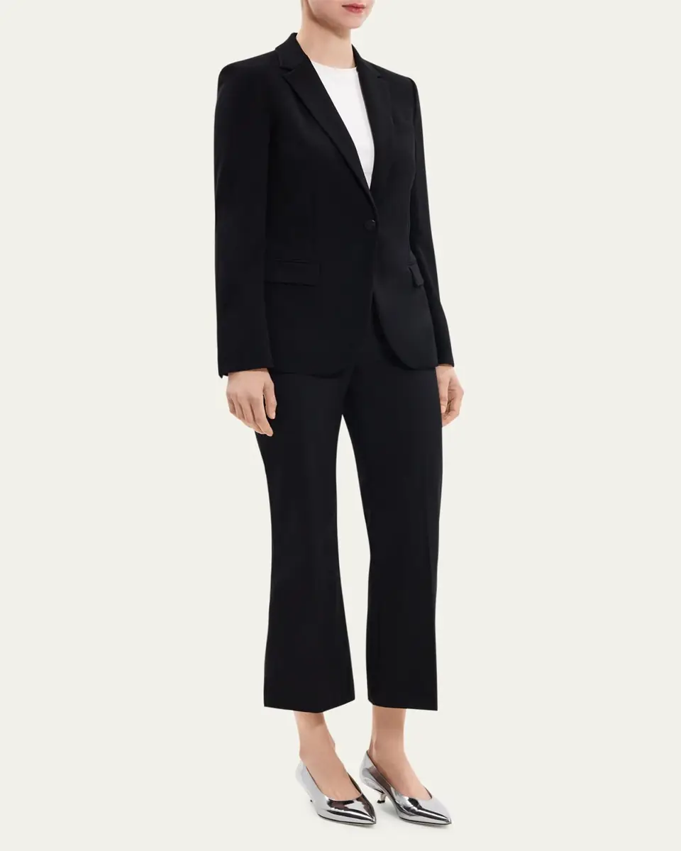 Theory Admiral Crepe One-Button Staple Blazer | Thumbnail 4