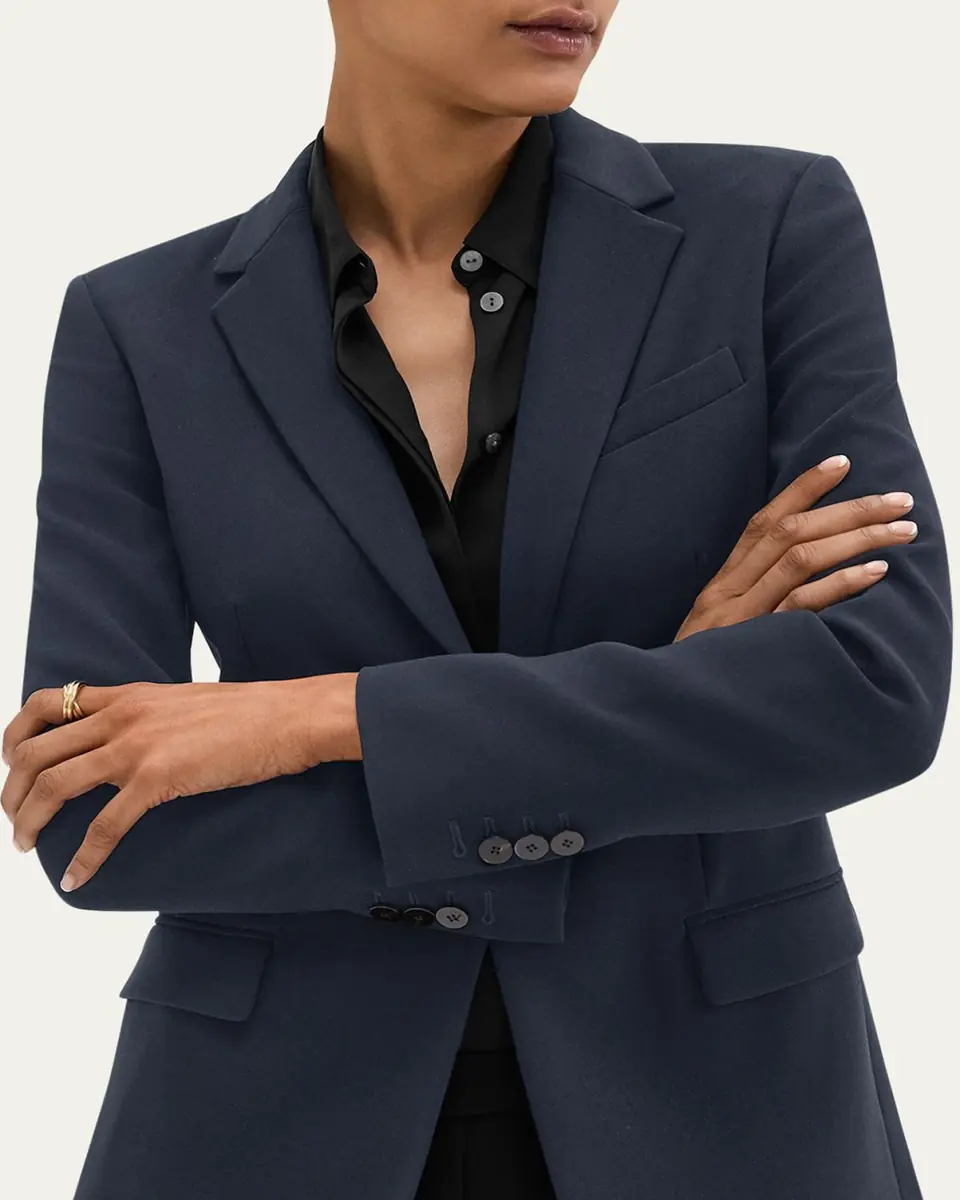Theory Admiral Crepe One-Button Staple Blazer | Thumbnail 9