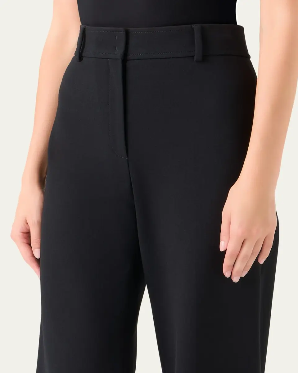 Akris punto Chieko Dot Cut-Out Straight-Leg Crop Pants | Thumbnail 5