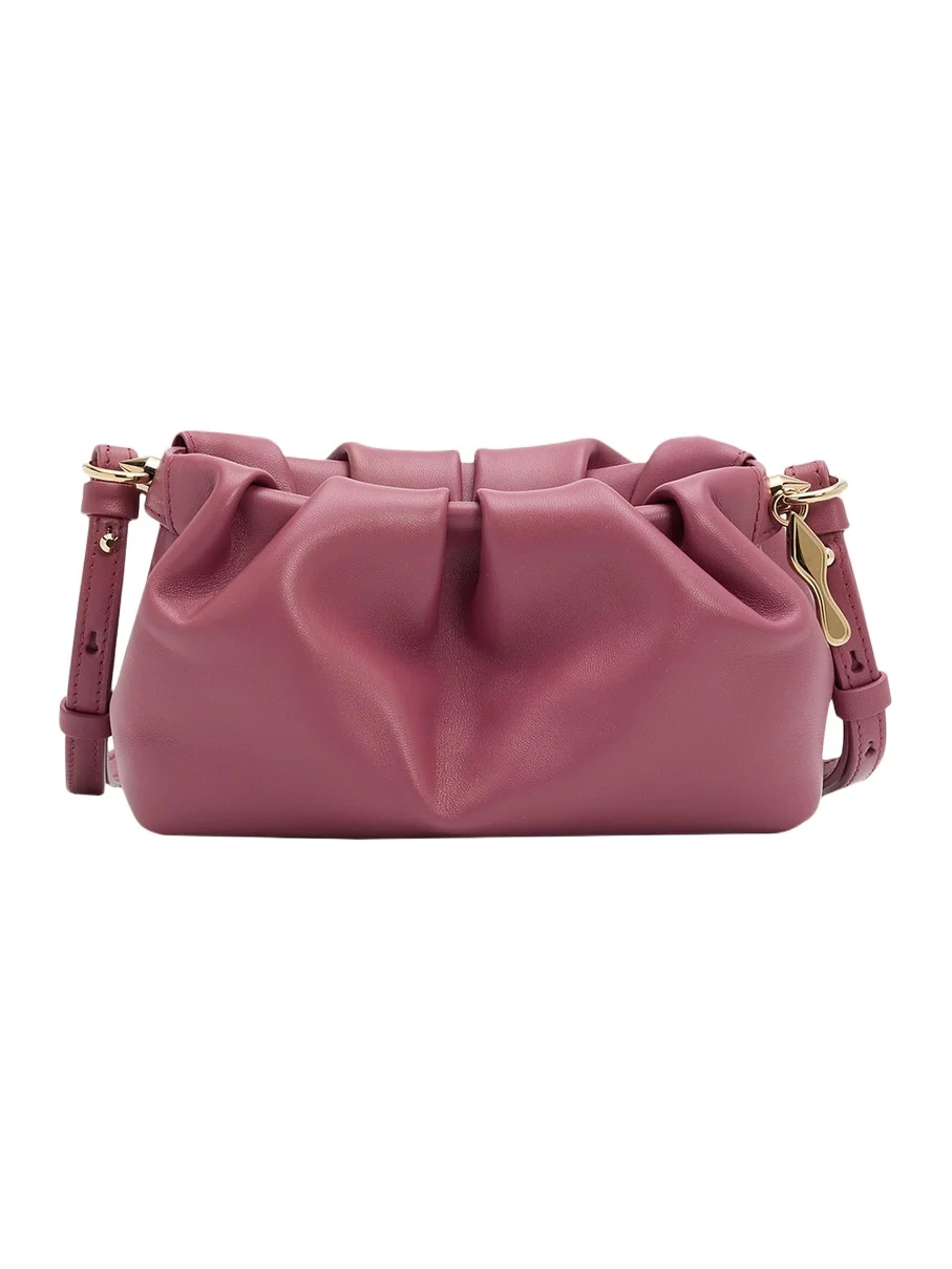 Eva Mini Pleated Crossbody Bag in Nappa Leather Eva Mini Pleated Crossbody Bag in Nappa Leather