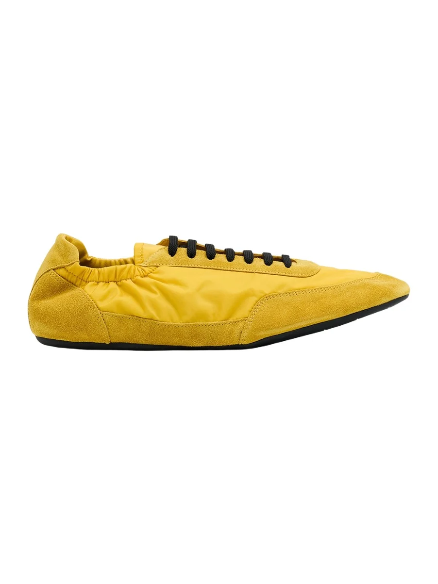 Men's Collapse Nylon and Suede Low-Top Sneakers Men's Collapse Nylon and Suede Low-Top Sneakers