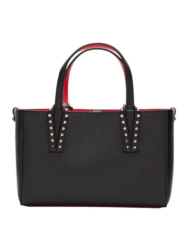 Cabata Mini Tote Bag in Leather with Spikes