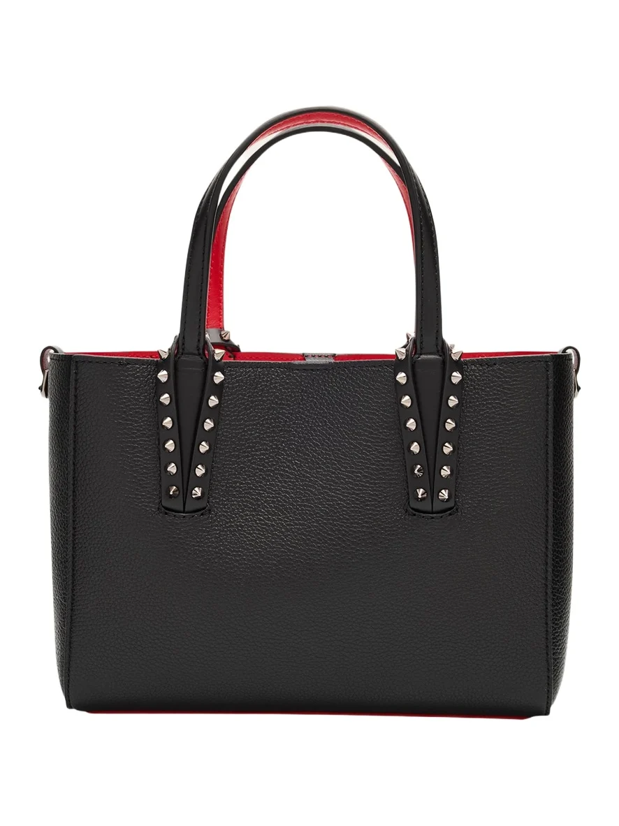 Christian Louboutin Cabata Mini Tote Bag in Leather with Spikes