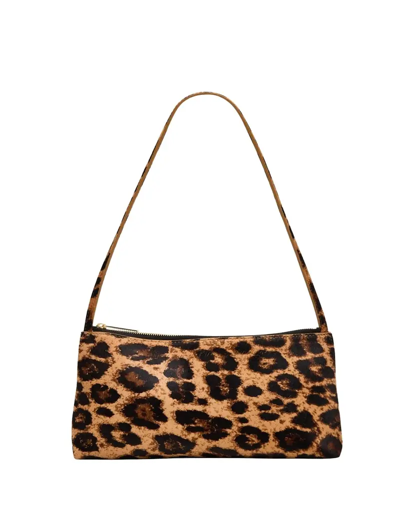 Mansur Gavriel Gaia Animal-Print Calf Hair Shoulder Bag | Image 1 Mansur Gavriel Gaia Animal-Print Calf Hair Shoulder Bag | Image 1
