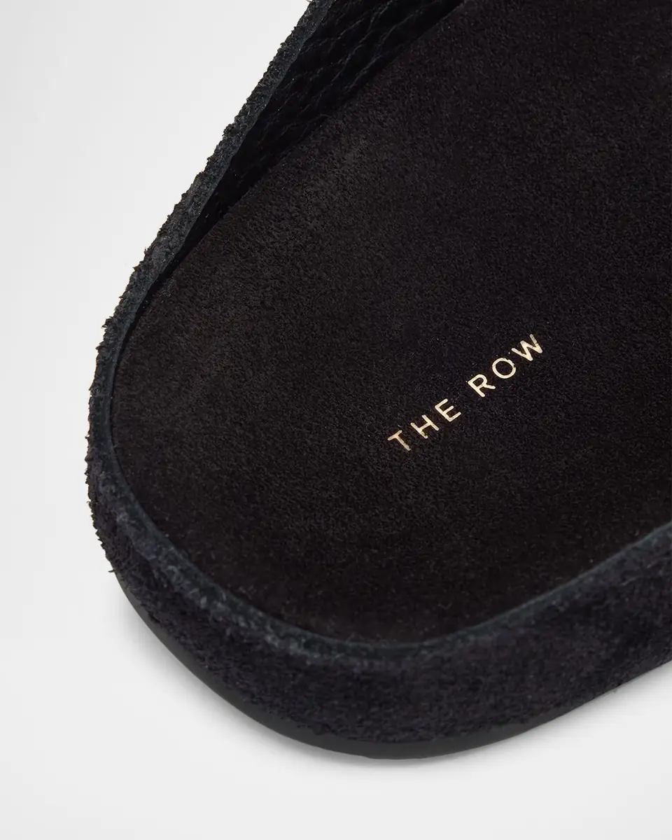 THE ROW Hudson Suede Slide Mules | Thumbnail 4 THE ROW Hudson Suede Slide Mules | Thumbnail 4