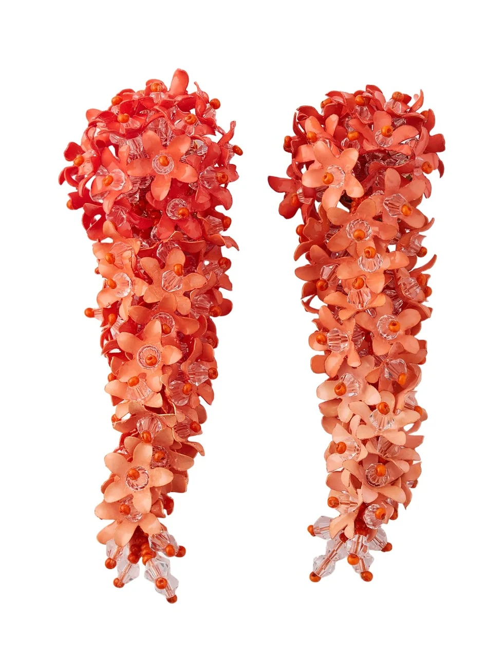 Oscar de la Renta Cascading Flower Earrings