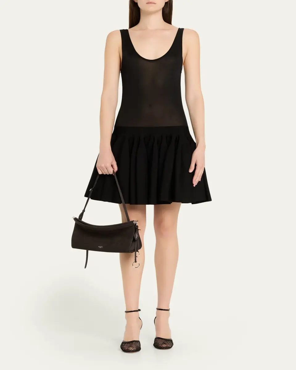 ALAÏA Le Click Medium Shoulder Bag in Suede | Thumbnail 5 ALAÏA Le Click Medium Shoulder Bag in Suede | Thumbnail 5