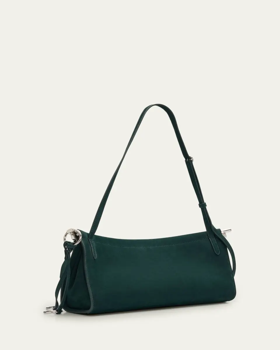 ALAÏA Le Click Medium Shoulder Bag in Suede | Thumbnail 7 ALAÏA Le Click Medium Shoulder Bag in Suede | Thumbnail 7