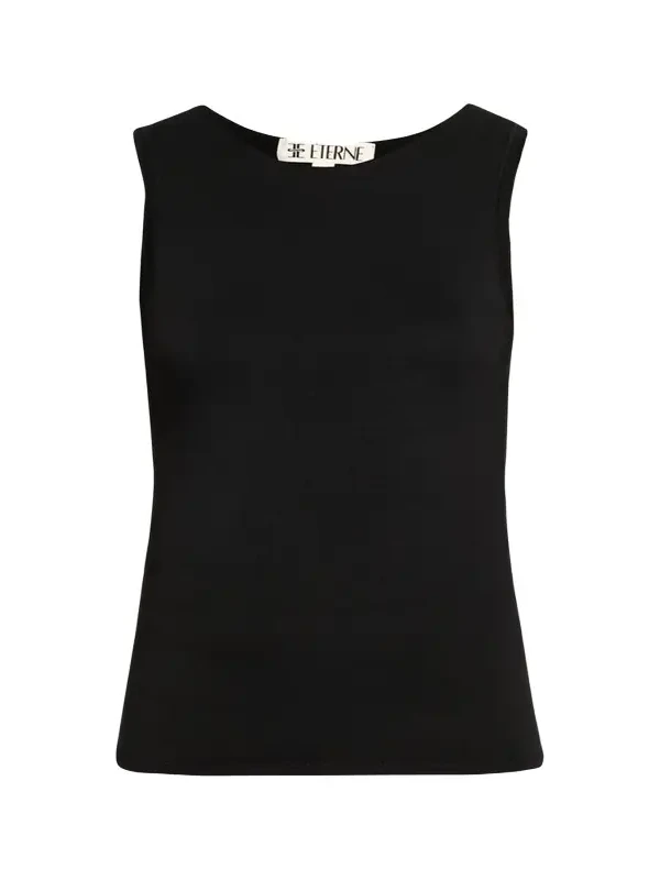 Sleeveless Crewneck Top